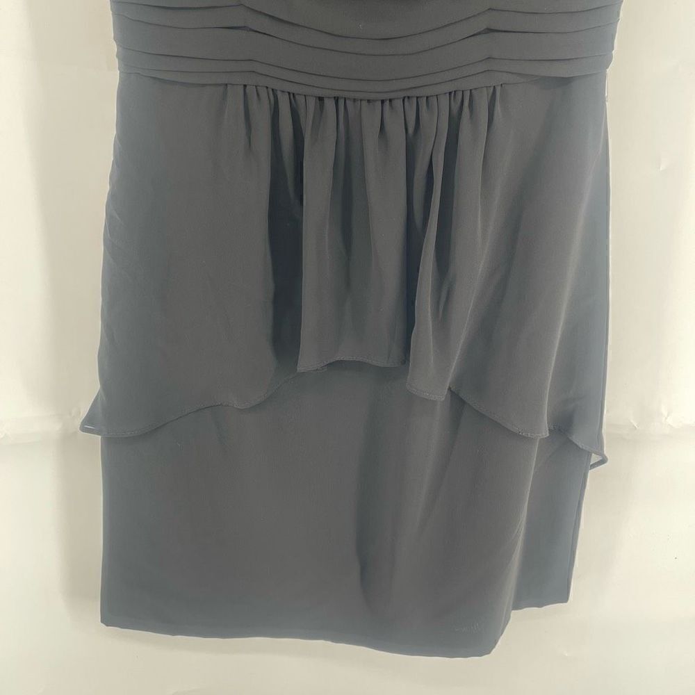 Alfred Angelo Women's Strapless Dress Mini Ruffled Party Cocktail Black NEW 8 - Picture 11 of 12